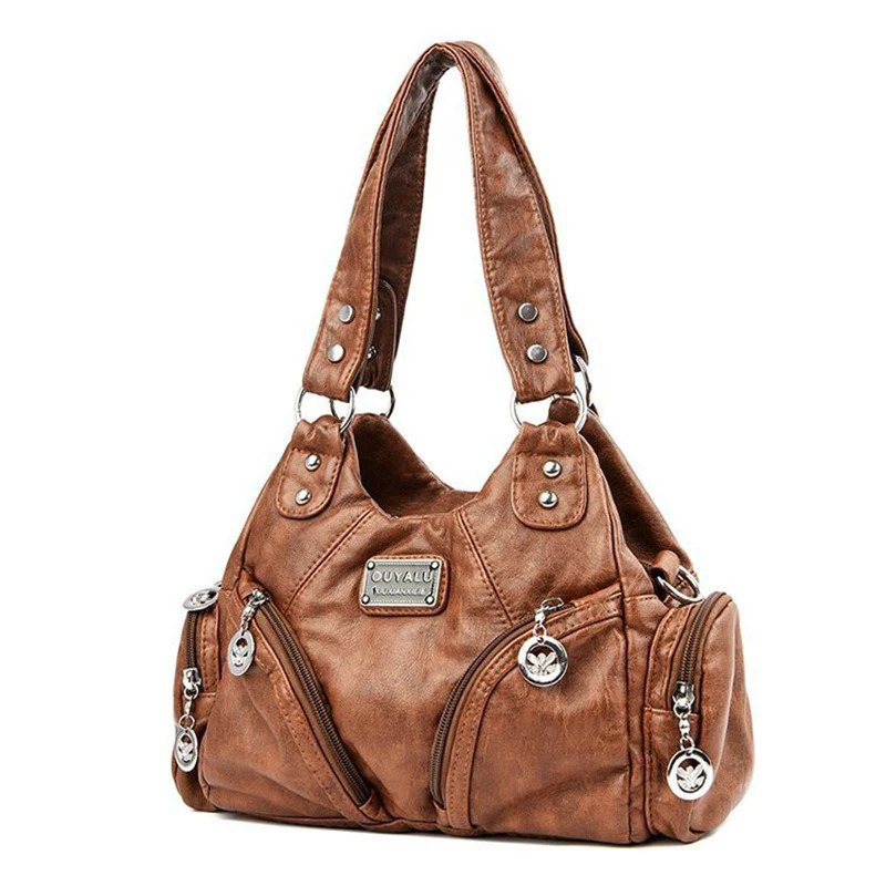 y Soft Pu Leather Girls Shoulder Bags Black HandBags Tote Arrival Mini Small Motorcycle Crossbody for Women 260228