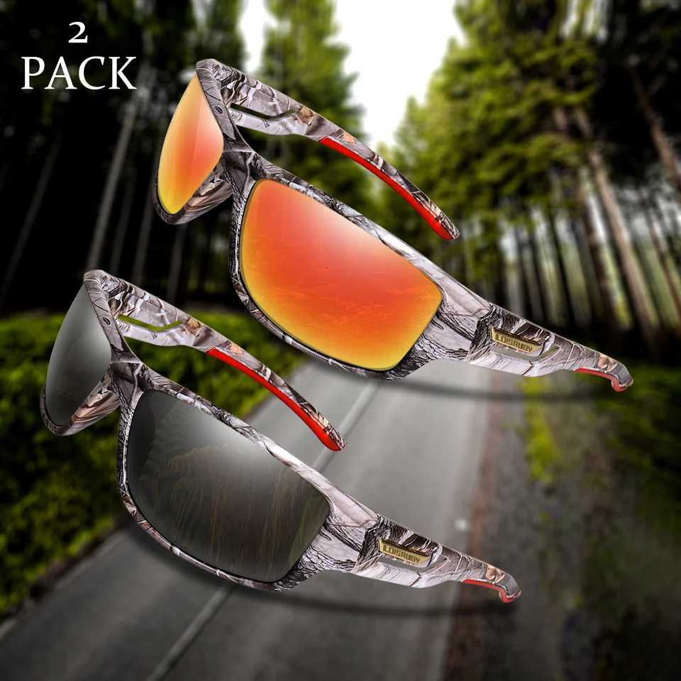 LOISRUBY Camouflage Polarized Cycling Driving Sunglasses Outdoor Tacakle Protection Sports Fishing Running Goggles S260304