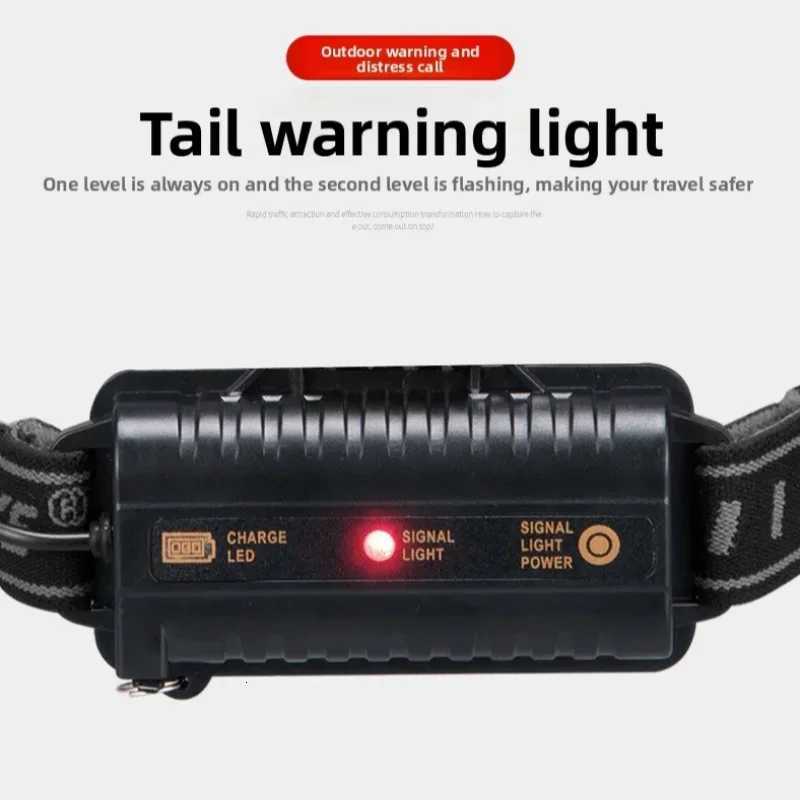 JIASHUAIXIN XPECOB Headlamp Type-C Charging Lightweight Headlamp 5LED Inductive Headlamp Red Light Inductive Headlamp H260307