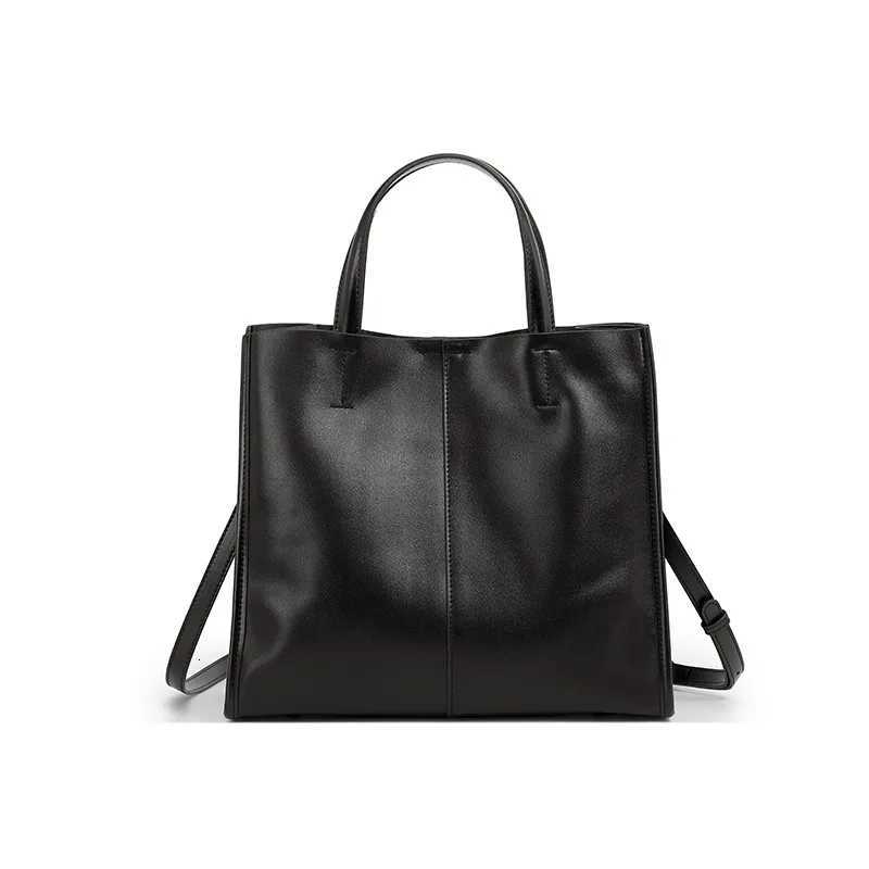 Genuine leather cowhide Womens handbag tote bucket bag 2026 new fashion crossbody bag high quality large capacity shoulder bag H260306