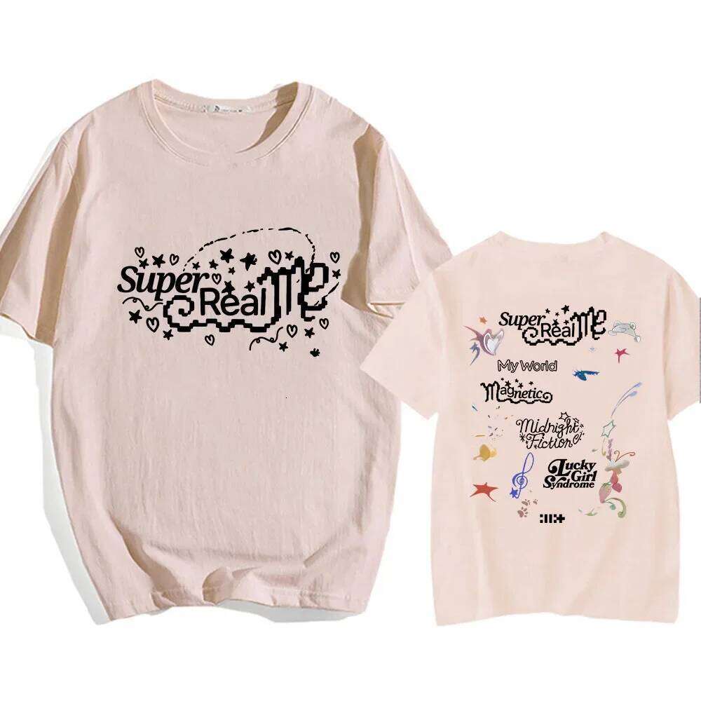 ILLIT Girl Band T-shirt Summer Women Men Tee-shirt Streetwear Korean Style Graphic Printing Tshirts Hombre Aesthetic XJ260306 XJ260306