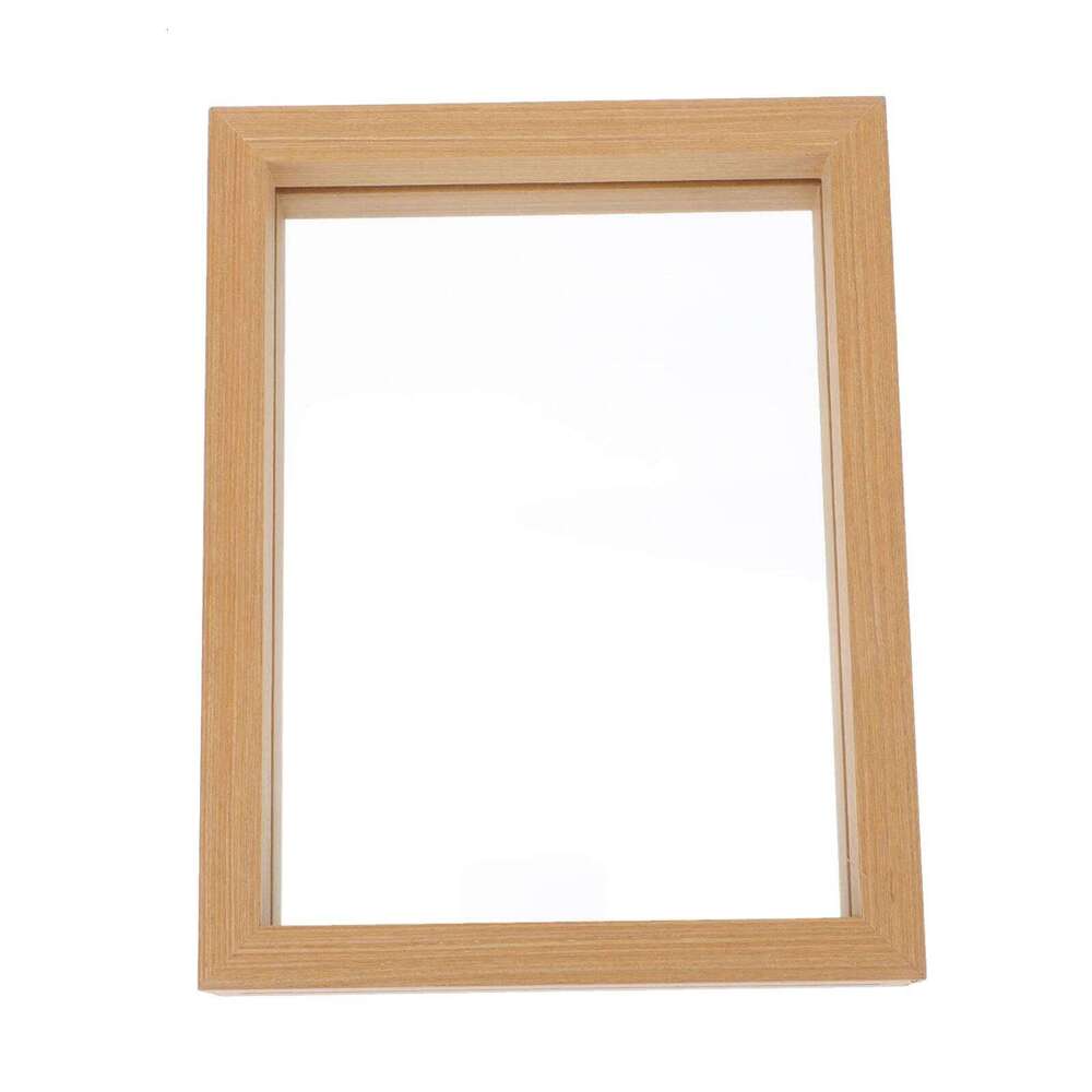 1pc Dry Specimen Frame Glass Wood Double Sided Photo Display Decor For Bedroom Living Room Desktop Picture Holder H260306