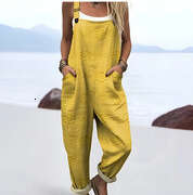 Mardi Hefxessdr Cross-border women's clothing on Amazon: European and American summer casual overalls with digital 3D printed buttons