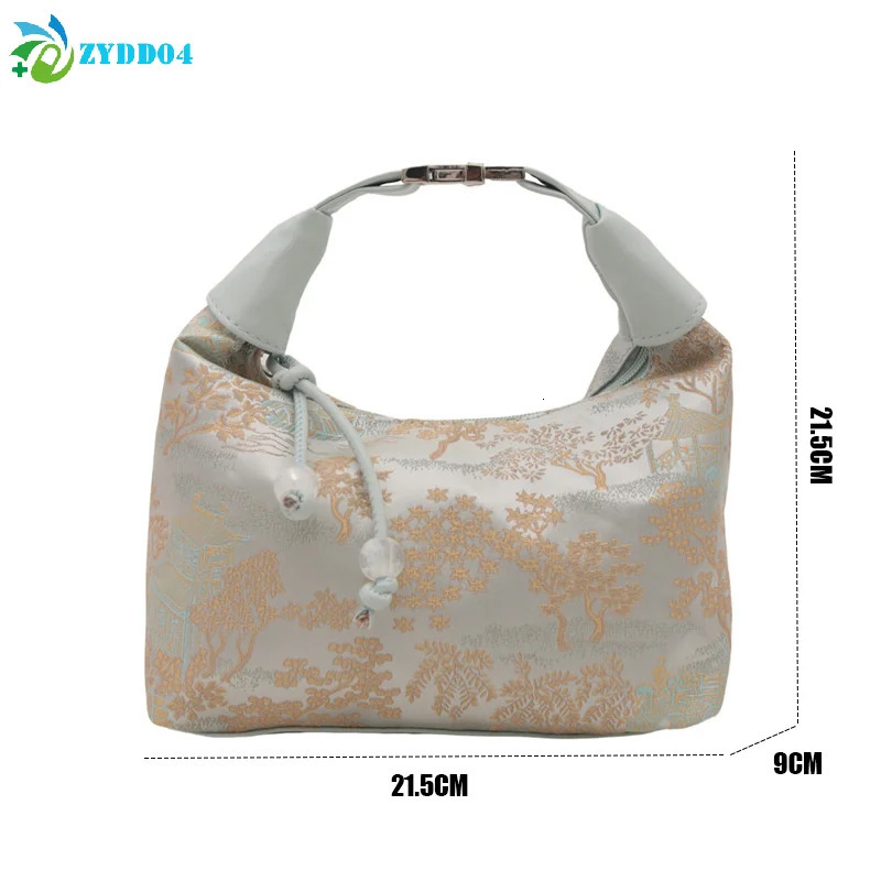 1PCS Chinese Style Fine Embroidery Ladies Handbags Crossbody Daily Party Tote Handbag Travel Makeup Bag For Women 260307