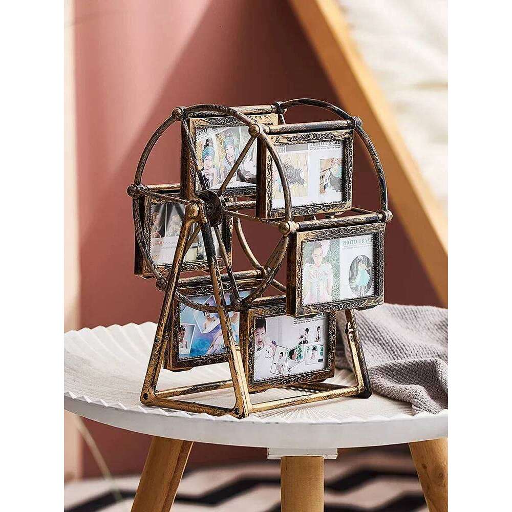 Creative Nordic Interior Ferris Wheel Home Living Decoration Room Photo Frame Picture Frames H260306