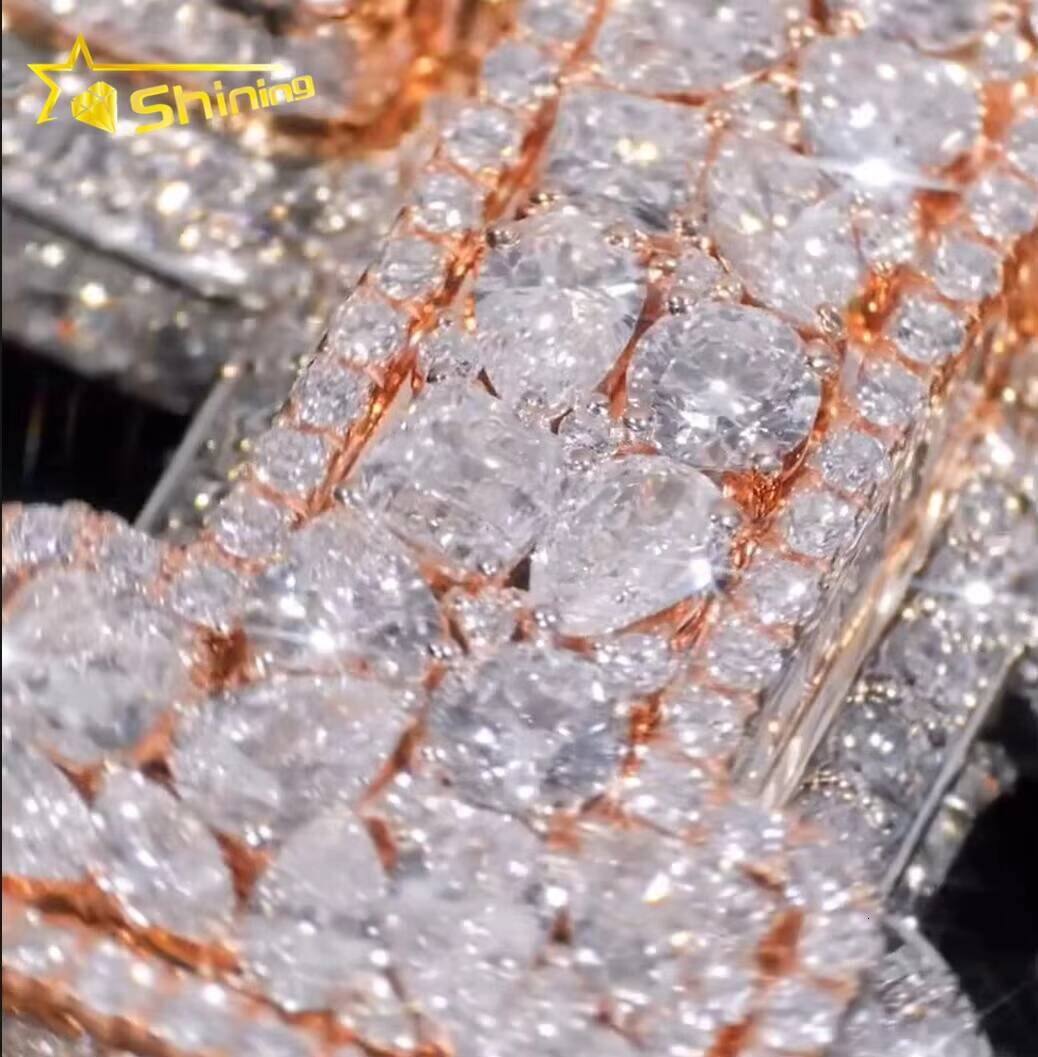 Customized Personal Rapper 3D Jewelry 925 Silver Charms Trendy Pendant Fully Iced Out Moissanite Letter Initial Hip Hop Pendant