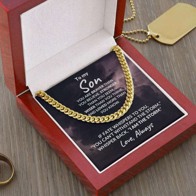 Cross-border bestseller in Europe and America: New high-quality 14K gold-plated single round dense Cuban chain titanium steel necklace jewelry