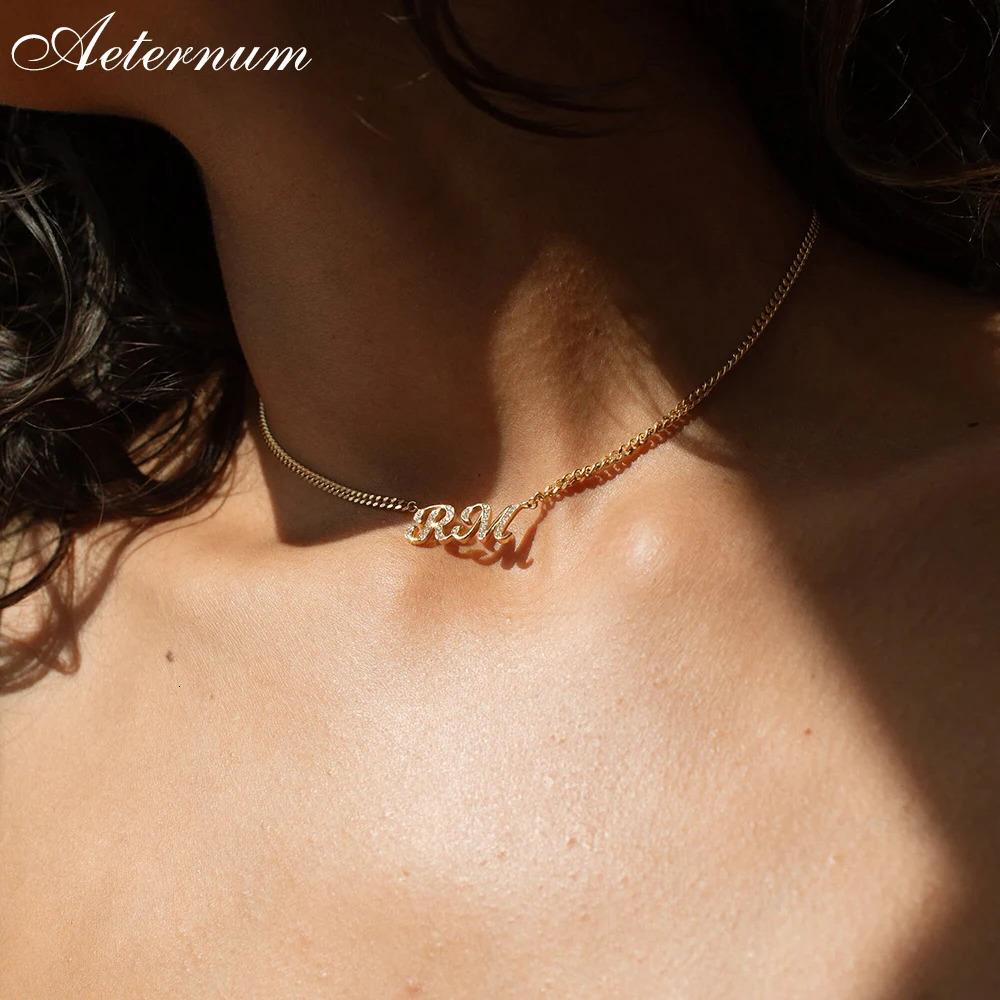 Personalized Ladies Custom Name Necklace with Stainless Steel Zircon Pendant Fine Diamond Jewelry Holiday Gift 260302