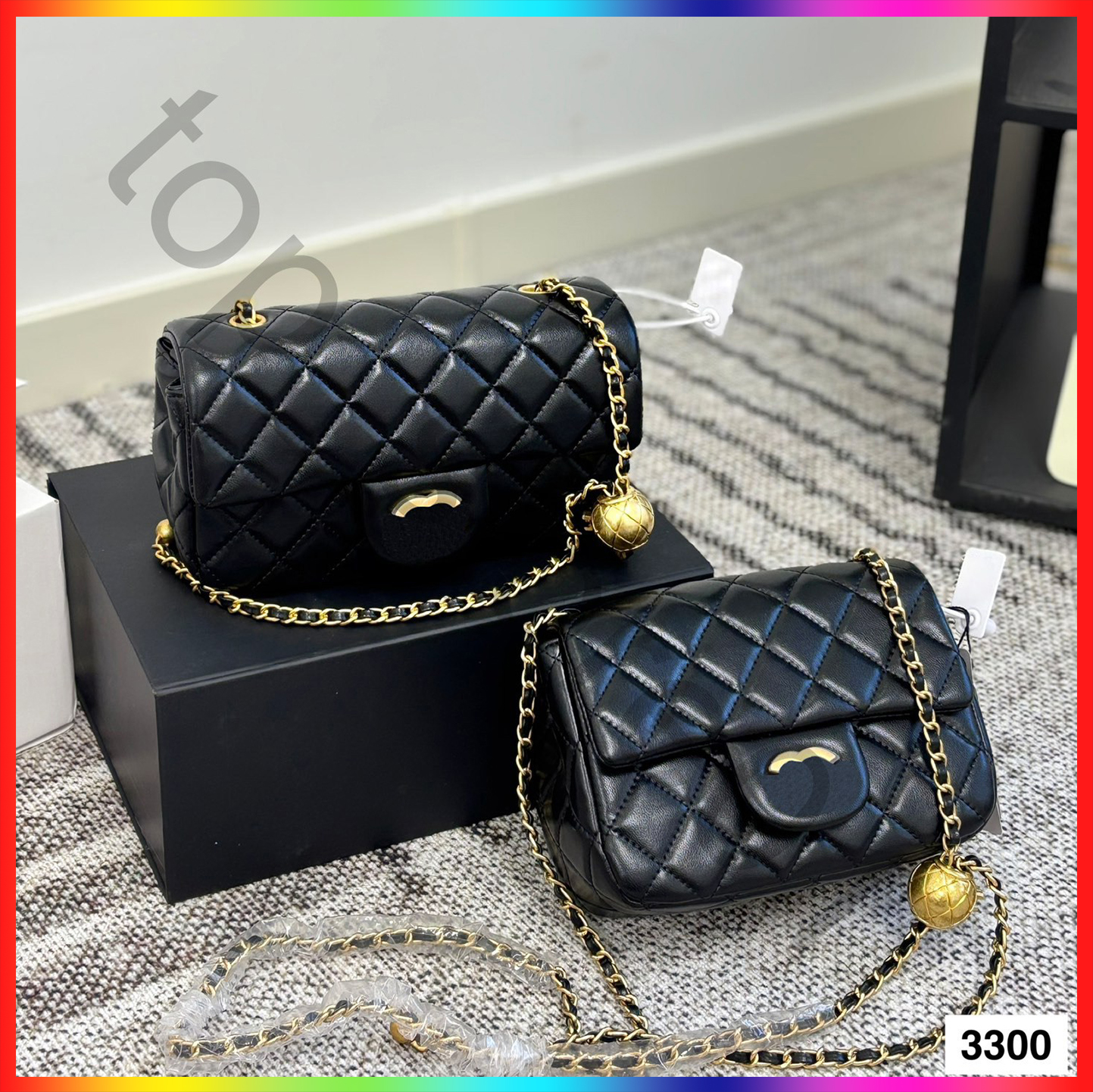 5A Luxury Bag Designer tote bag Shoulder Bags Designer Mini Flap Chain cc bag Strap Cross Body Handbag With Gold Ball Women Fashion Purse Classic Style Crossbody bag