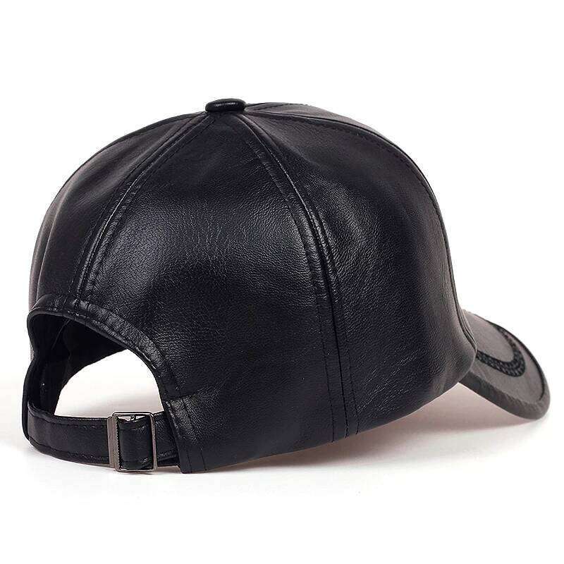 Fashion Solid Winter Leather Baseball Cap Men Snapback Autumn Warm Black Caps Women Bone Masculino Mens hats and Hats gorras Y260304