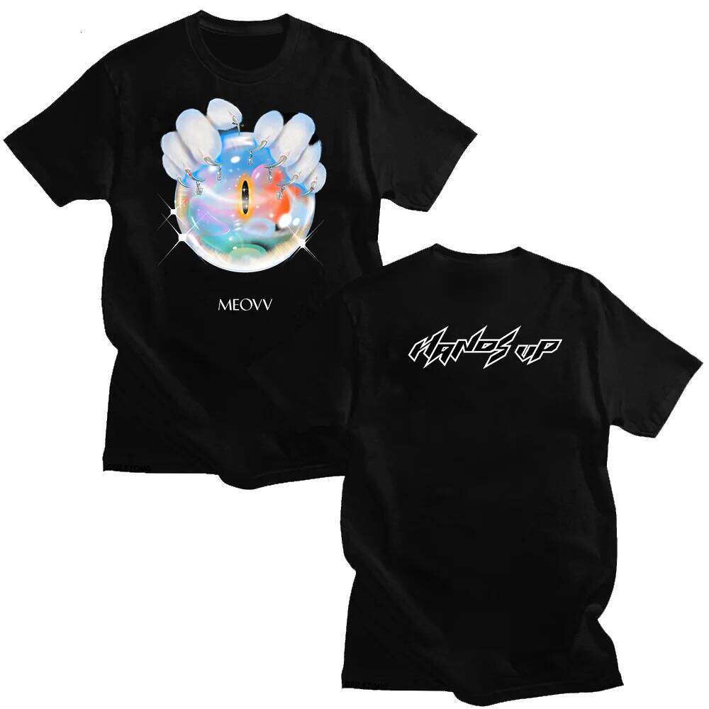 MEOVV Hands Up T shirts 2025 Fashion Unisex Cotton Short Sleeve Summer Men Women Graphic Tees Kpop Oversized T-shirts Streetwear XJ260306