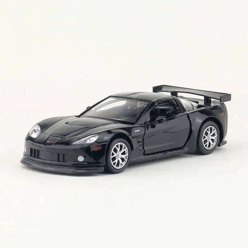 1:36 Chevrolet Corvette C6-R Car Model Scale Metal Diecast Miniature Pullback Vehicle Collection Xmas Gift Kid Boy Toy A216 Z260306