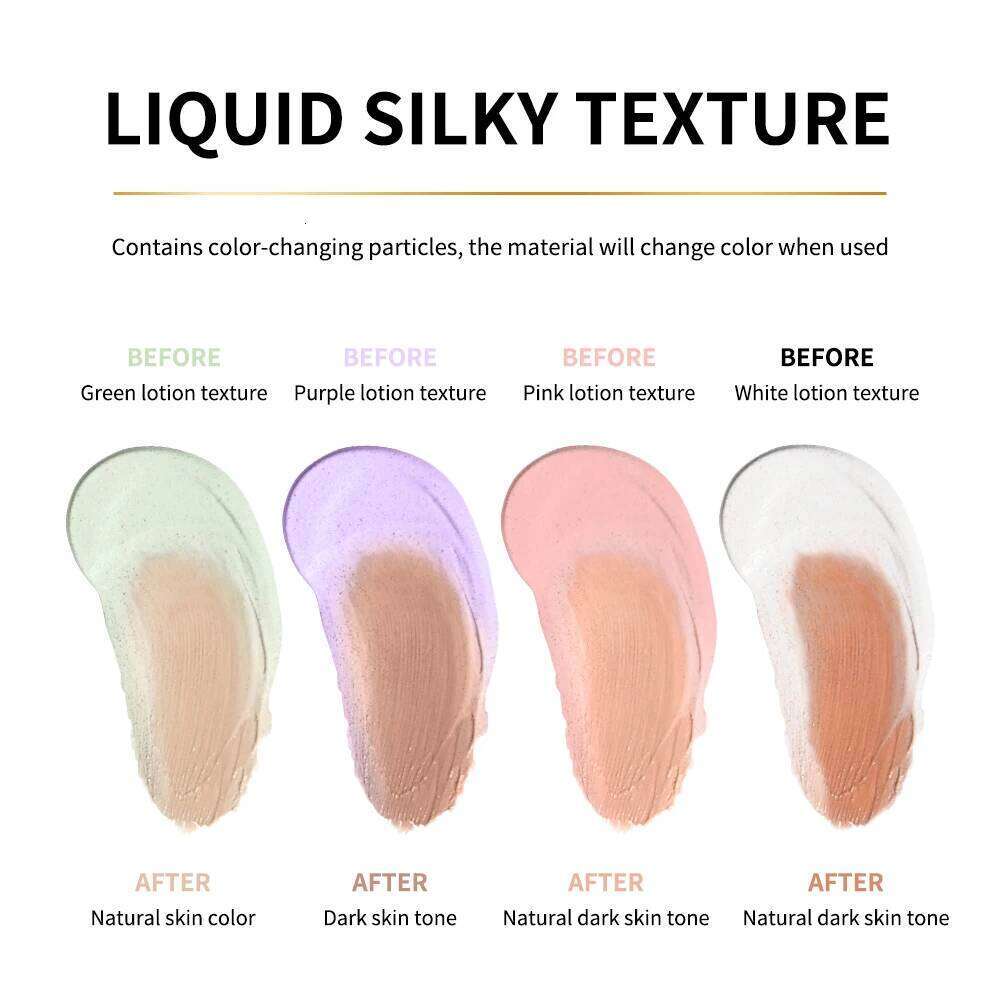 Waterproof Color Changing Liquid Centella Korean High Coverage Foundation Cream For Face Base Makeup 26L0306