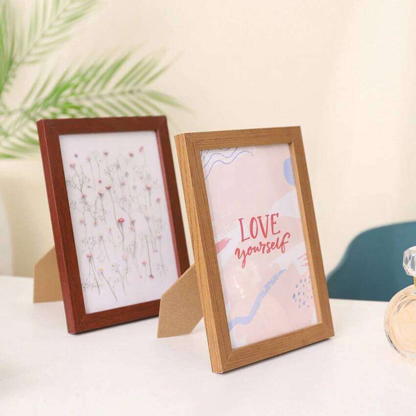 Wood Wall Hanging 10X15cm 15X20cm 20X25cm A4 Wooden Picture Frame For Pictures Photo Decor Desktop Decoration H260306