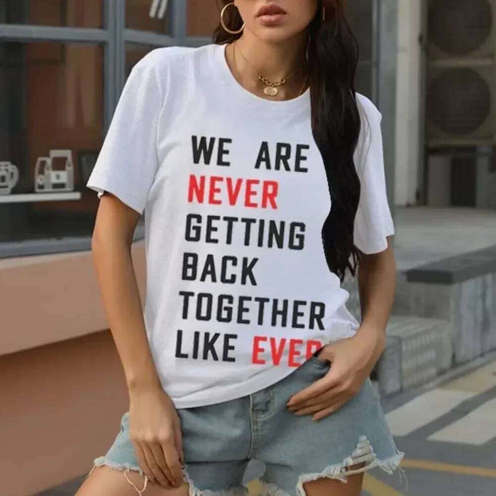 Not A Lot Going on At The Moment High Quality Cotton Shirt Women Music T-Shirt Country Concert Letter Print Tee Tops XJ260306