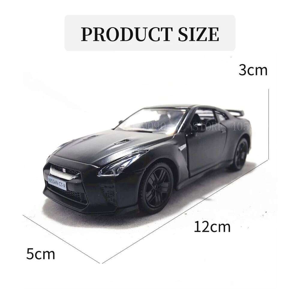 1:36 Nissan GT-R R35 Car Model Replica Scale Metal Miniature Art Home Decor Hobby Lifestyle Xmas Kid Gift Toy Collection Z260306