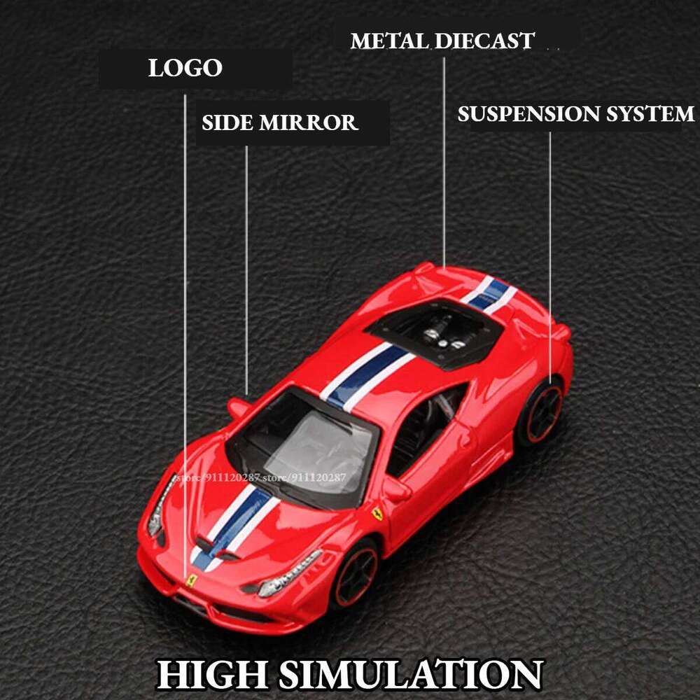 Bburago 1:64 Mini Car Model, BB29 Bugatti Chiron Scale Metal Diecast Miniature Art Replica Vehicle Collection Toy Z260307