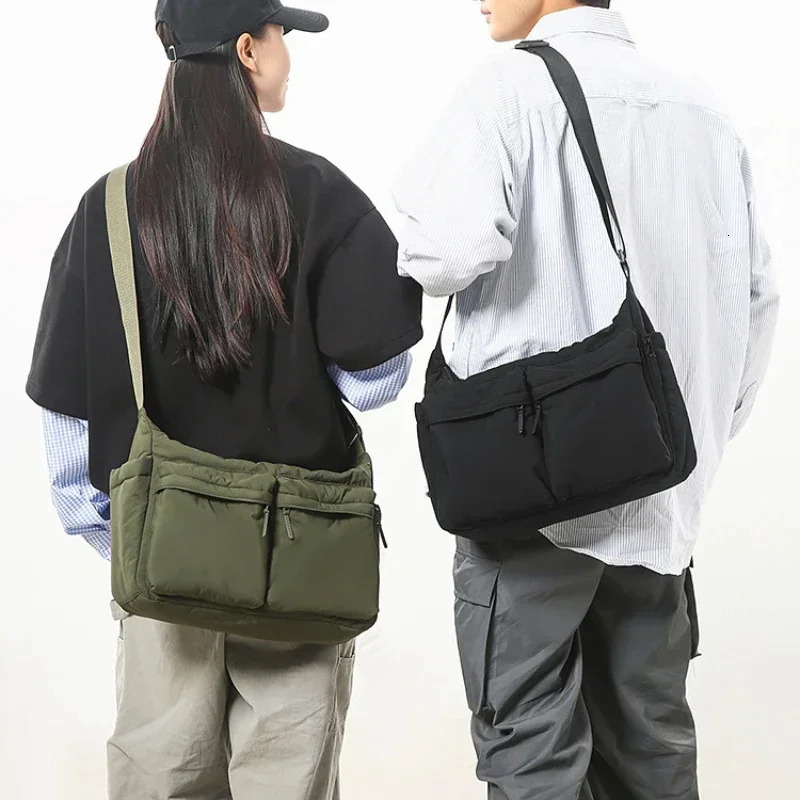 Casual Multi-pocket Messenger Bags for Women Fashion Nylon Shoulder Bag Ladies Large Handbags Female Travel Shopping Tote Purse 260306