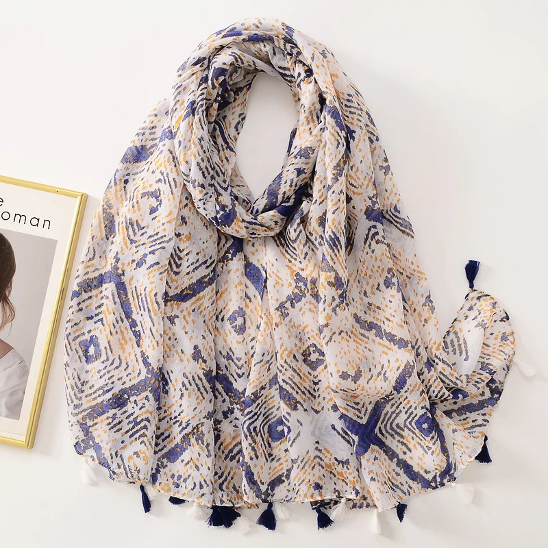 Woman Scarf Muslim Hijab High Quality Ladies Shawl Headband Flower Paisley Scarf For Women Beach Silk Scarf Bandana 260302