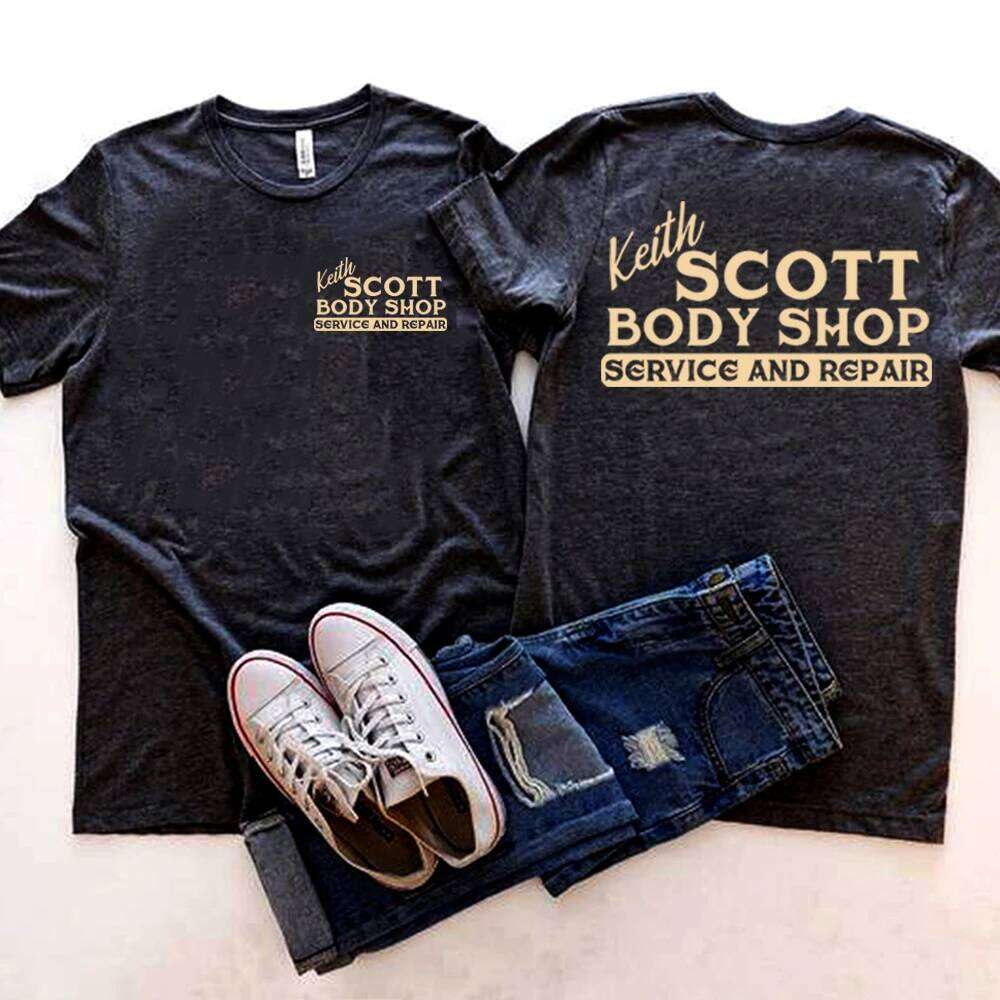 Keith Body Shop T-shirt Tv Showe One Tree Hill Shirt Ravens Basketball Tee Retro 2 Side Print OTH Lucas Nathan Scott Tops XJ260306 XJ260306