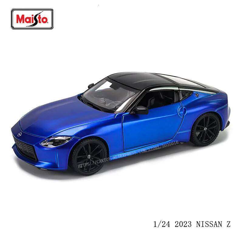 Maisto 1:24 2023 Nissan Z Blue alloy car model handicraft decoration collection toy tool gift die-casting birthday present Z260306