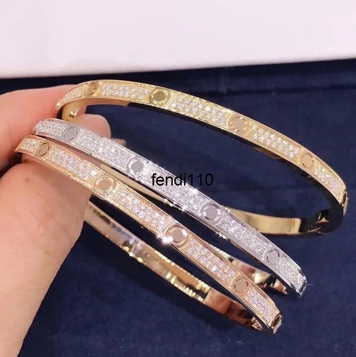 Bangle Designer 18k Gold Bracelets Classic Fashion Men Women Stainless Steel Bangle Jewelry