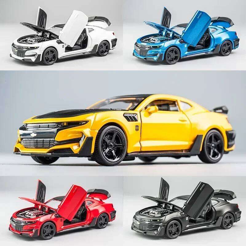 1:32 Alloy Diecast Model Chevrolet Camaro Pull Back Sound Light Kids Toy Car Collection For Children's Gifts Z260306