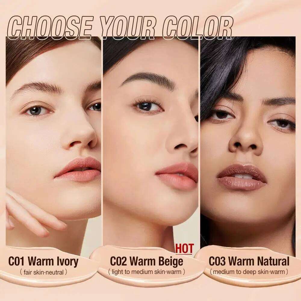 Liquid Foundation Cream 30ml Full Coverage Makeup Base SPF30 Waterproof Long Lasting Concealer Smooth Matte Finish 26L0306