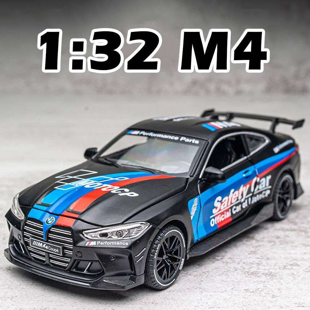 1:32 M4 M8 Alloy Model Toys Diecast Car Ornament 4 Doors Opened with Sound Light Pull Back Miniature Vehices Boy's Birthday Gift Z260306