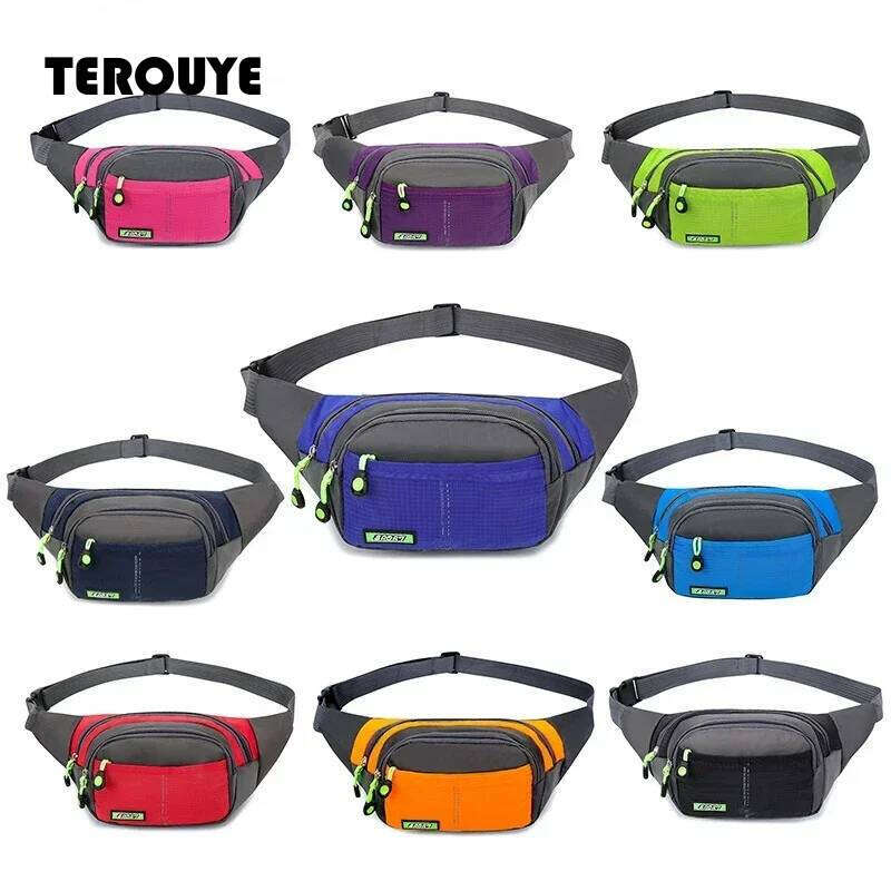 Travel Waist Zipper Outdoor Sports Shoulder Bag Men's And Women's Waterproof Fashion Large-Capacity Adjustable TEROUYE
