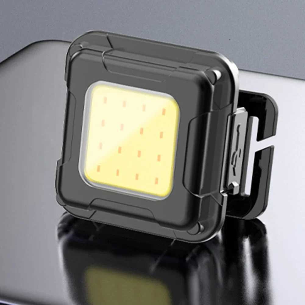 Portable Head Lamp 4 Light Modes Multifunctional Head Torch Type C USB Charging Head LED Flashlight for Climbing Emergency H260307