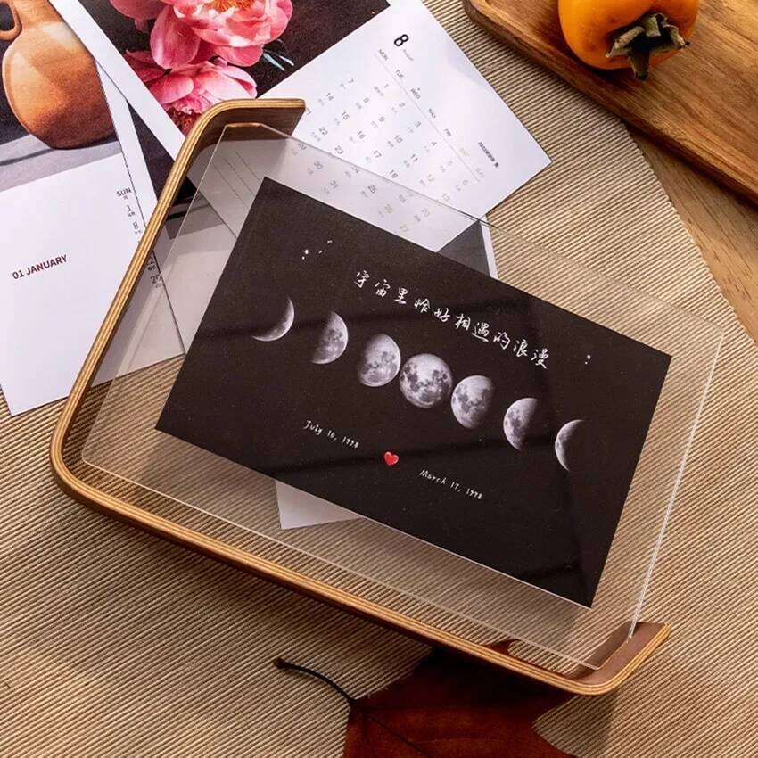 VCC Acrylic Wooden Herbarium Display DIY Frames For Wedding Party Picture Frame Photo Decor H260306