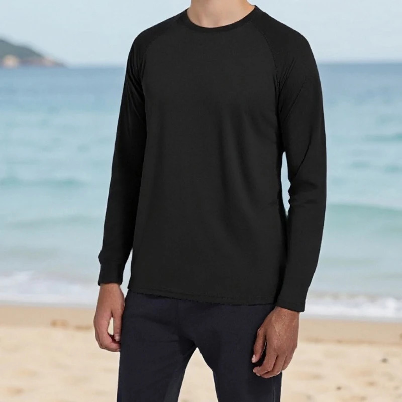 Men s Performance Long Sleeve Tshirts with UPF 50 Sun Protection for Outdoor Activities like Hiking Running and Workouts 260302