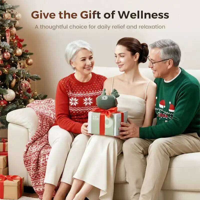 3D with Soothing Heat Deep Tissue Kneading for Back & Pain Relief,Bionic Neck Shoulder Massager 26Y0307