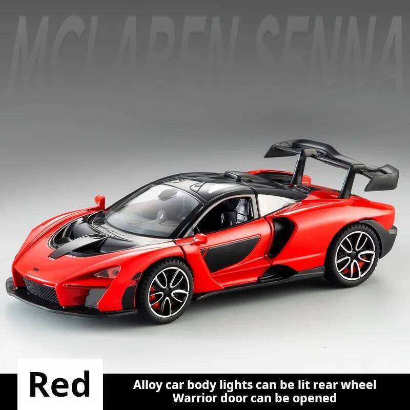 Exquisite 1:32 Die-cast Metal simulation McLaren Sport Alloy sound & light boys' toy gift Collection model car Z260306