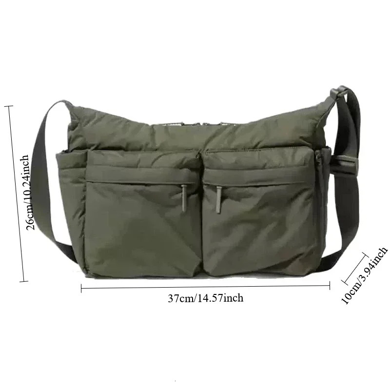 Casual Multi-pocket Messenger Bags for Women Fashion Nylon Shoulder Bag Ladies Large Handbags Female Travel Shopping Tote Purse 260306