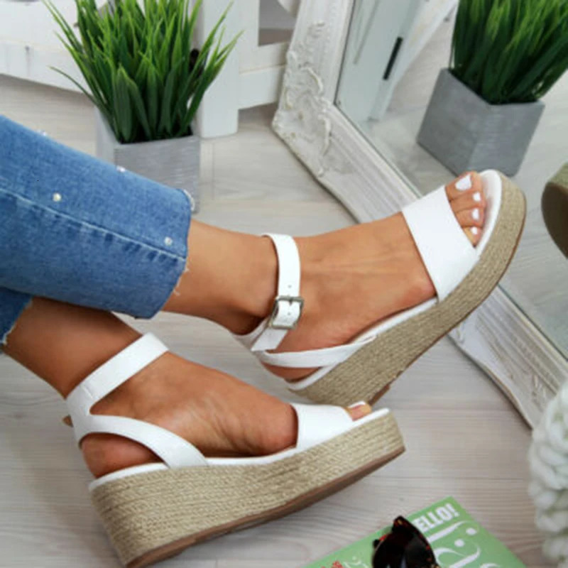 Sommer Platform Sandals Fashion Women Strap Gladiator Sandal Wedges Shoes Casual Woman Peep Toe espadrille femme ghn7 260306