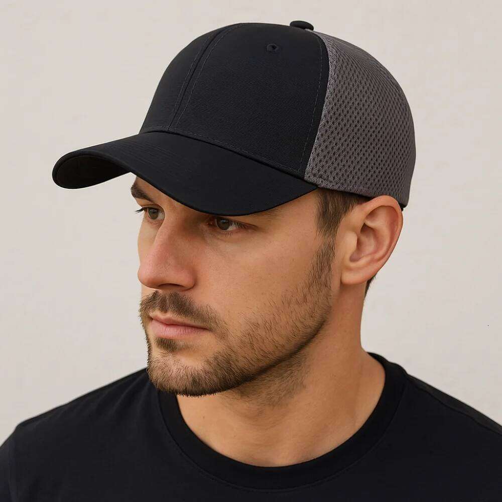 Fashion Casual Baseball Net Caps Rear Sealing Breathable Sunscreen Hat Adjustable elasticity Light Plate Hats Unisex Y260304