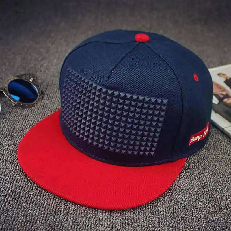 5 Colors New Hot Sale Plastic Triangle Baseball Hip Hop Flat-brimmed Hat Snapback Cap Hats for Men and Women Y260304