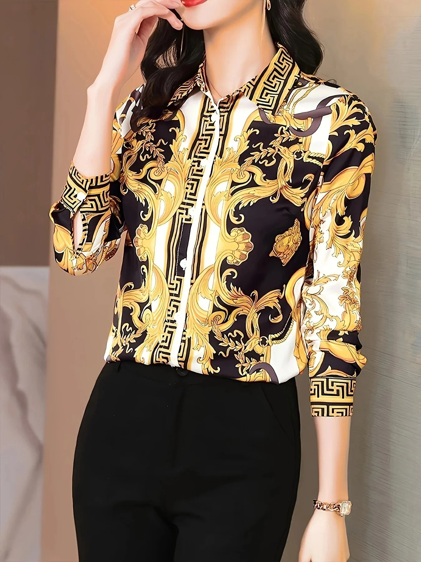 Fashion Women Blouses elegant ladies shirts Tops Blusas Mujer 260228