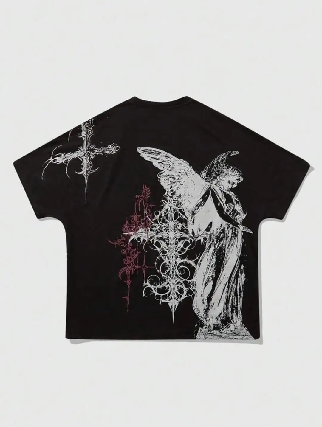Y2K s T shirt Fashion Round Neck Oversized shirt Men Women Casual Gothic Clothing Short sleeve Tops Streetwear 260303