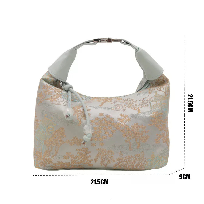 Chinese Style Fine Embroidery Ladies Handbags 2025 Summer Fashion Shoulder Bag Crossbody Daily Party Tote Handbag For Women 260307