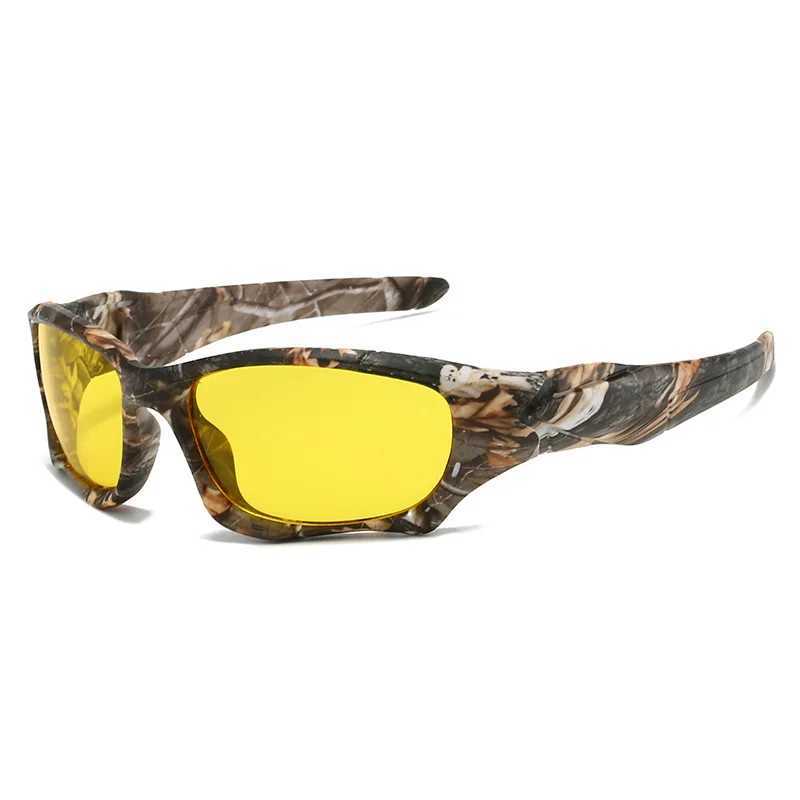Tactical Camouflage Polarized Fishing Glasses Men Women Cycling Hiking Driving Sunglasses Outdoor Sport Eyewear Riding Windproof S260304