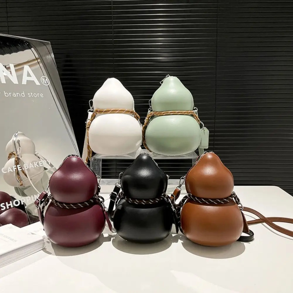 Gourd Shoulder Bag Tai Chi Casual Cross Body Chinese Style Leisure Zipper Men Women 260307