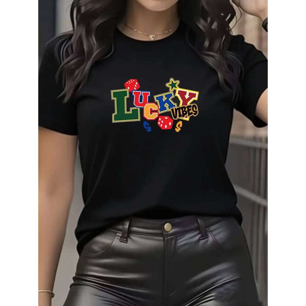 Women's T-shirt Fashion Printed Female Short Sleeve Classic Style Pullover Shirts Summer Clothing Y2k Top harajuku women clothes XJ260306 XJ26030