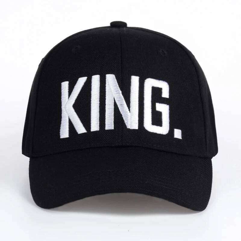 New Women's Letter Embroidered Baseball Cap King and Queen Snapback Couple Hip Hop Style Hats Outdoor Casual Cotton Sun Hat Y260304