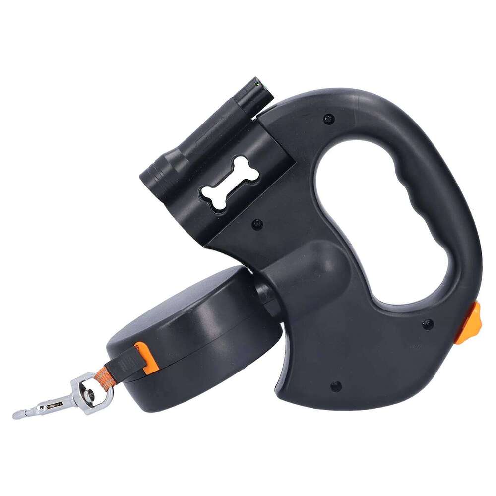 Automatic Pet 1 Tow 2 Retractable Double Dog Leash With Flashlight And Bag Dispenser Bamubi