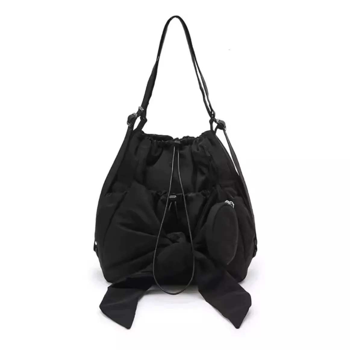 Korean-Style Niche Fashion Casual Small Bag for Women - Minimalist Nylon Crossbody Bag Versatile Tote Bag 260306
