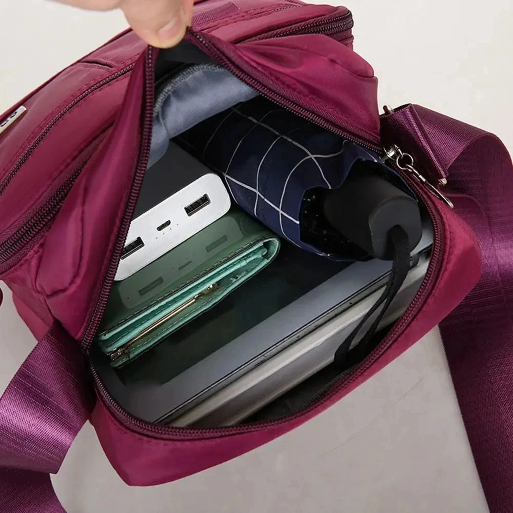 Casual Small Womens Shoulder Bag Multifunctional Coin Purse Wallet Nylon Waterproof Messenger Bag Mobile Phone Crossbody Bags 260306