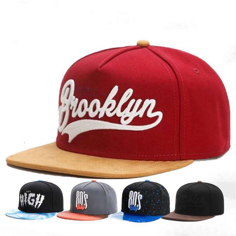 New Luxury Letters Fashion Flat Brim Snapback Hat for Women Adult Outdoor Adjustable Sun Baseball Designer Cap Men Y260304